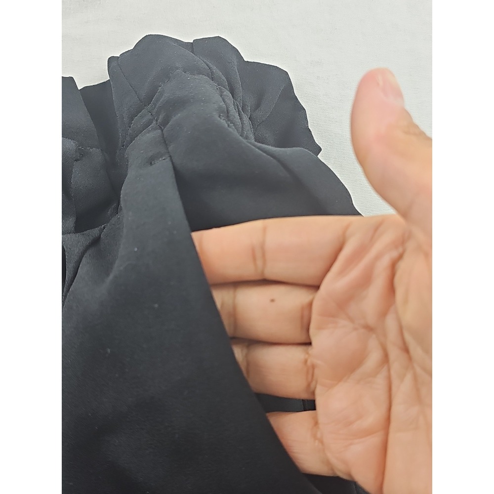 A New Day Women's Size XL Black High Rise PaperBag Pants Tie Waist - Picture 5 of 10